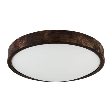 Brilagi - Plafonska svjetiljka CARVALHO SLIM SMOKEY 2xE27/60W/230V hrast Ø 37,5 cm