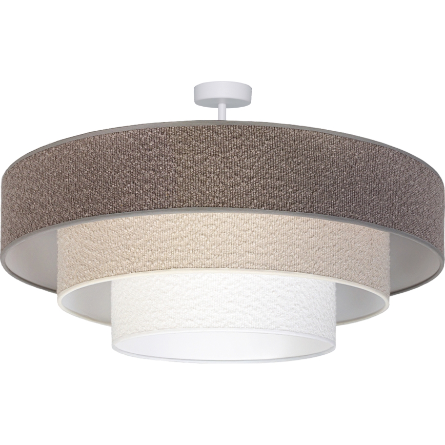 Brilagi - Plafonska svjetiljka LUNETA 3xE27/60W/230V Ø 80 cm siva/krem/bijela