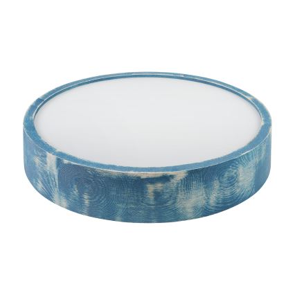 Brilagi - Plafonska svjetiljka PINO 2xE27/15W/230V borovina/plava Ø 37,5 cm