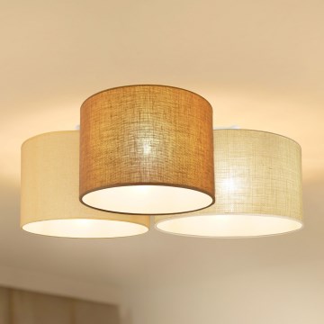 Brilagi - Plafonska svjetiljka SPIDER 3xE27/15W/230V 60x70 cm bež/krem