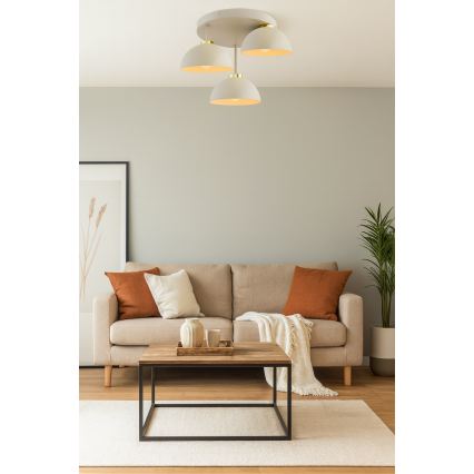 Brilagi - Plafonski luster 3xE27/60W/230V bež/zlatna