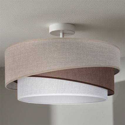 Brilagi - Plafonski luster ARROW 1xE27/60W/230V Ø 45 cm bež/smeđa/bijela