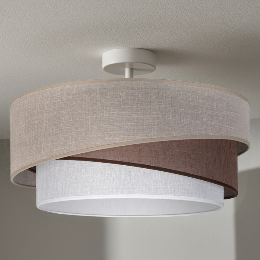 Brilagi - Plafonski luster ARROW 1xE27/60W/230V Ø 45 cm bež/smeđa/bijela