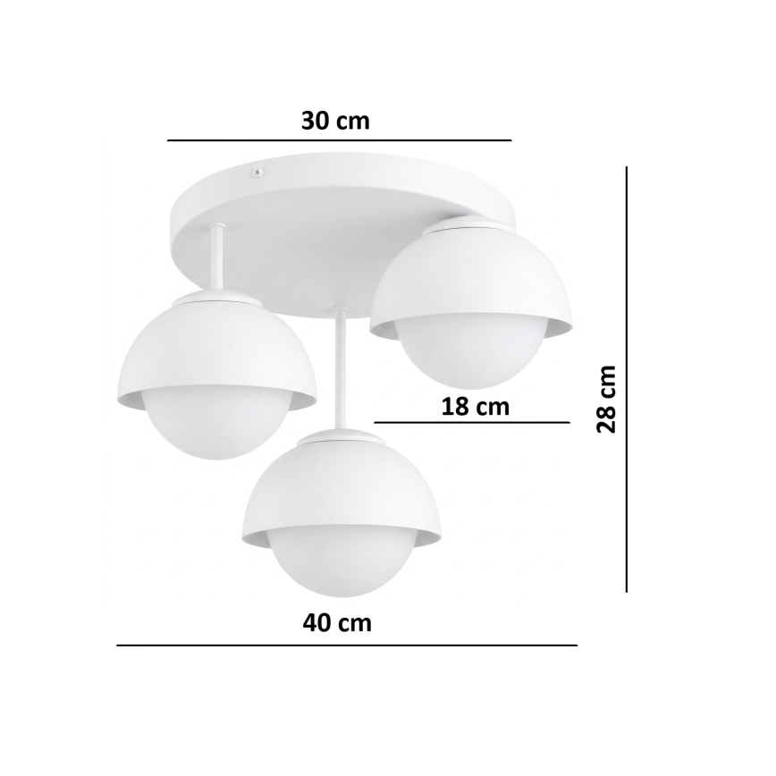 BRILAGI - Plafonski luster COSMO 3xE27/60W/230V bijela