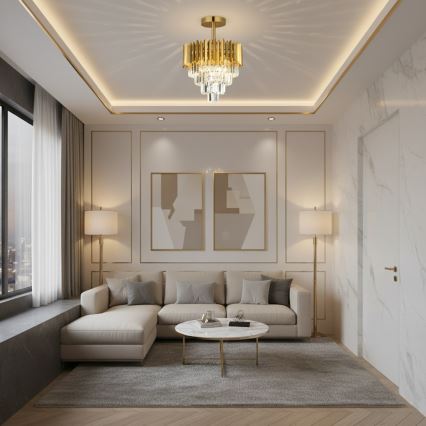 Brilagi - Plafonski luster CRISTAL 5xE14/40W/230V, promjer 43 cm