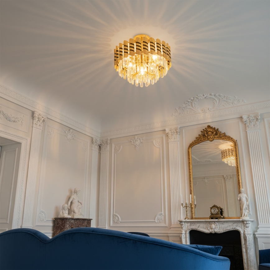 Brilagi - Plafonski luster CRISTAL 5xE14/40W/230V Ø 38 cm