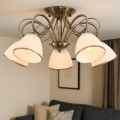 Brilagi - Plafonski luster FRED 5xE27/60W/230V Ø 59 cm brončani