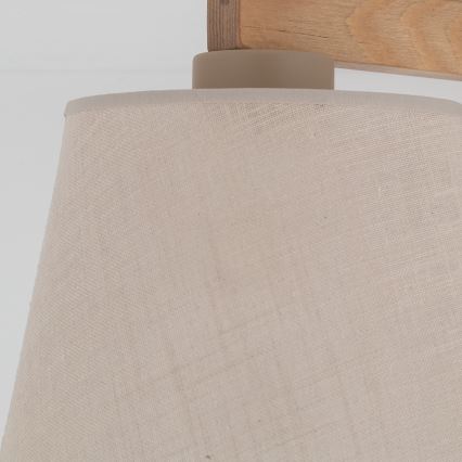 Brilagi - Plafonski luster LATTE SABIA 3xE27/60W/230V borovina/bež