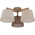 Brilagi - Plafonski luster LATTE SABIA 3xE27/60W/230V borovina/mix
