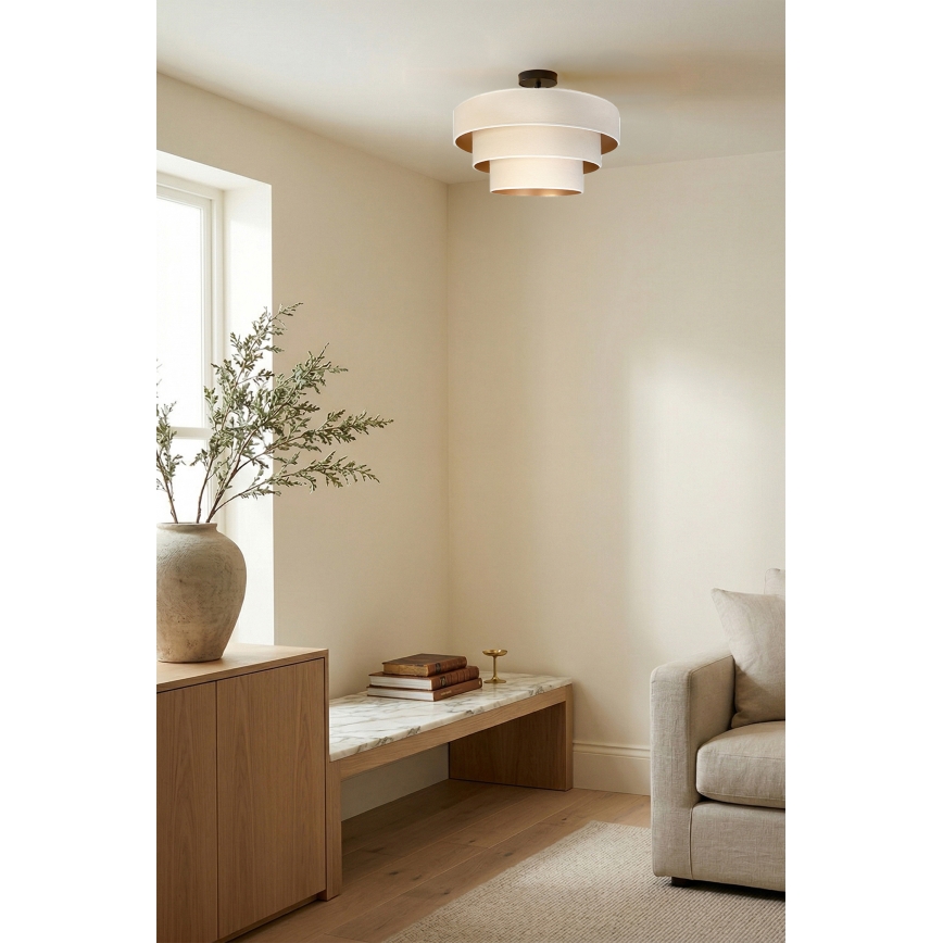 Brilagi - Plafonski luster LUNETA 1xE27/60W/230V Ø 40 cm krem/zlatna