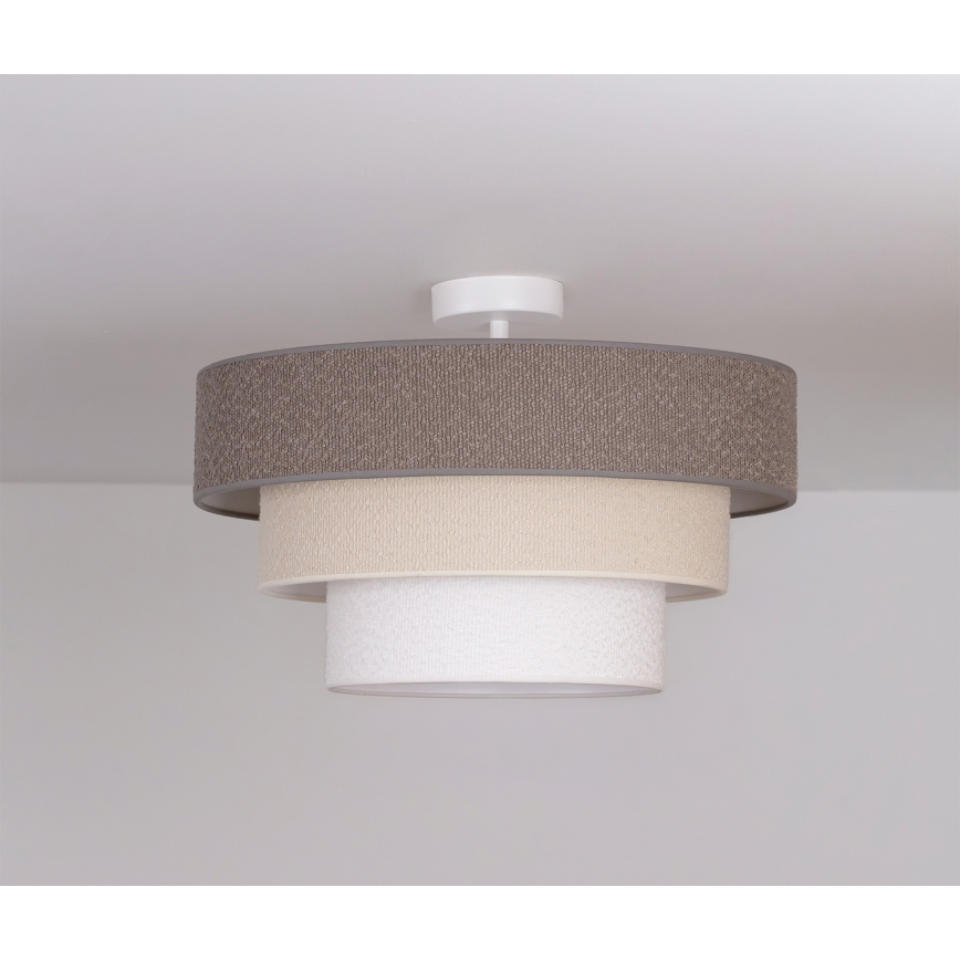 Brilagi - Plafonski luster LUNETA 1xE27/60W/230V Ø 40 cm siva/krem/bijela