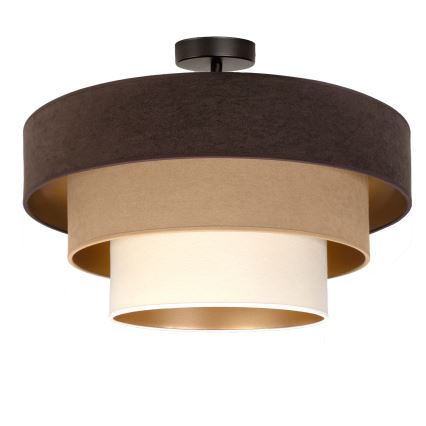 Brilagi - Plafonski luster LUNETA 1xE27/60W/230V Ø 40 cm smeđa/bež/krem