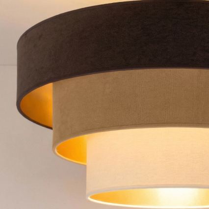 Brilagi - Plafonski luster LUNETA 1xE27/60W/230V Ø 40 cm smeđa/bež/krem