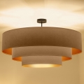 Brilagi - Plafonski luster LUNETA 3xE27/60W/230V Ø 80 cm bež/zlatna