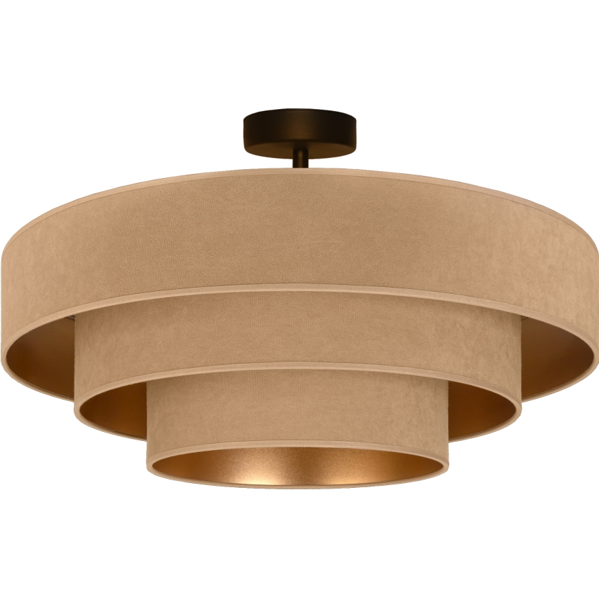 Brilagi - Plafonski luster LUNETA 3xE27/60W/230V Ø 80 cm bež/zlatna