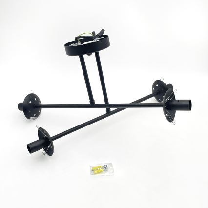 Brilagi - Plafonski luster MALIVA, 4xE14/15W/230V, crna/zadimljeno staklo