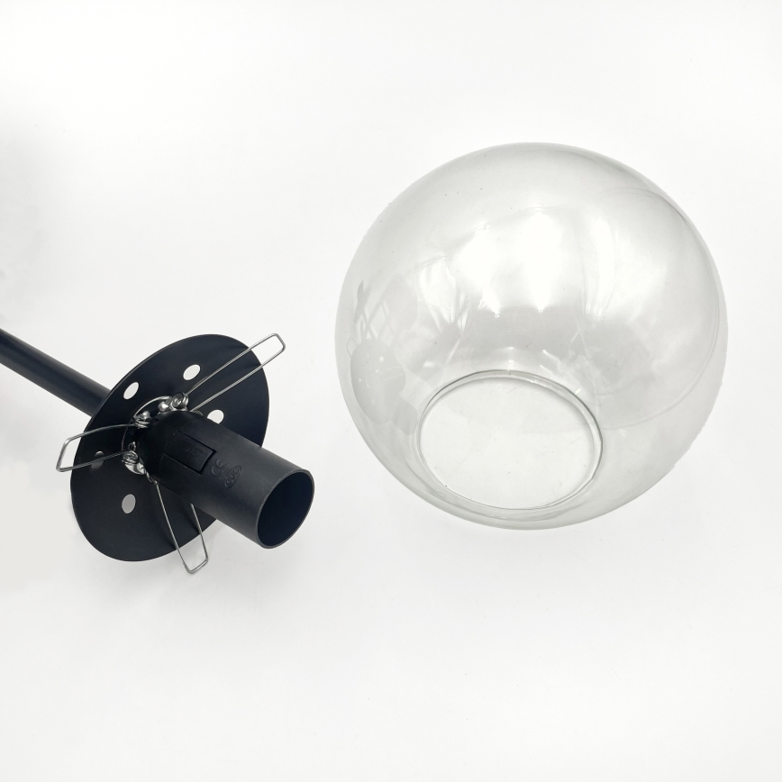 Brilagi - Plafonski luster MALIVA 4xE14/15W/230V crni/prozirni