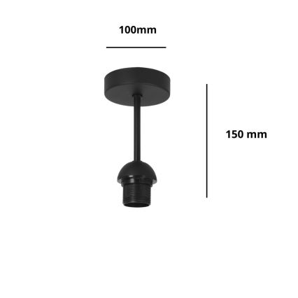 Brilagi - Plafonski luster PARTY 1xE27/60W/230V Ø 10 cm crni