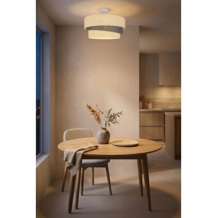 Brilagi - Plafonski luster TRIO 1xE27/60W/230V Ø 40 cm krem/siva