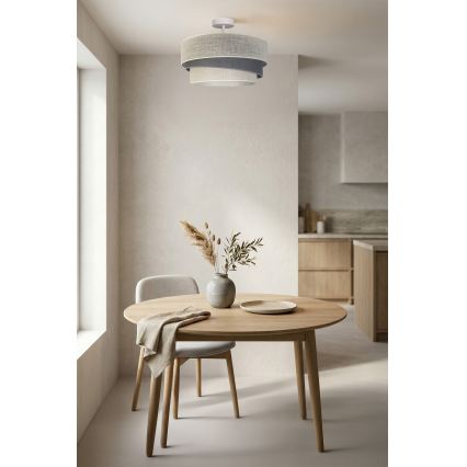 Brilagi - Plafonski luster TRIO 1xE27/60W/230V Ø 40 cm krem/siva