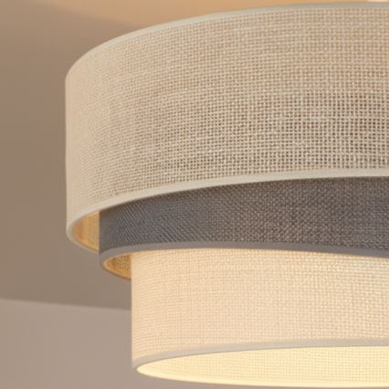 Brilagi - Plafonski luster TRIO 1xE27/60W/230V Ø 40 cm krem/siva