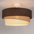 Brilagi - Plafonski luster TRIO 1xE27/60W/230V Ø 40 cm smeđa/bež/bijela