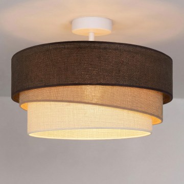 Brilagi - Plafonski luster TRIO 1xE27/60W/230V Ø 40 cm smeđa/bež/bijela