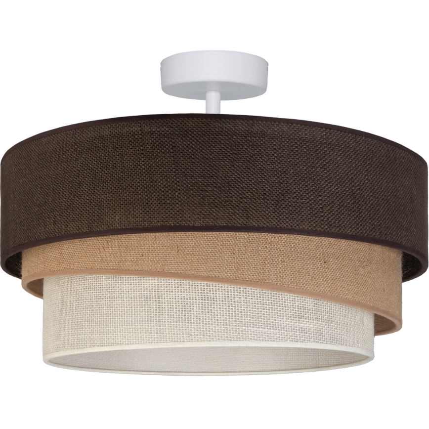 Brilagi - Plafonski luster TRIO 1xE27/60W/230V Ø 40 cm smeđa/bež/bijela