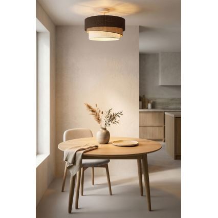 Brilagi - Plafonski luster TRIO 1xE27/60W/230V Ø 40 cm smeđa/bež/bijela