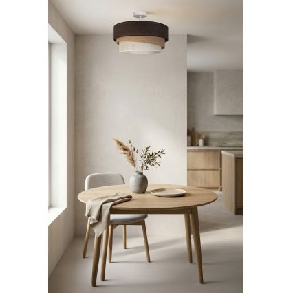 Brilagi - Plafonski luster TRIO 1xE27/60W/230V Ø 40 cm smeđa/bež/bijela