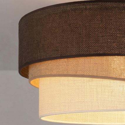 Brilagi - Plafonski luster TRIO 1xE27/60W/230V Ø 40 cm smeđa/bež/bijela