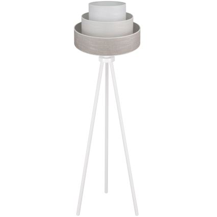 Brilagi - Podna lampa ALASKA LUNETA 1xE27/15W/230V siva/krem