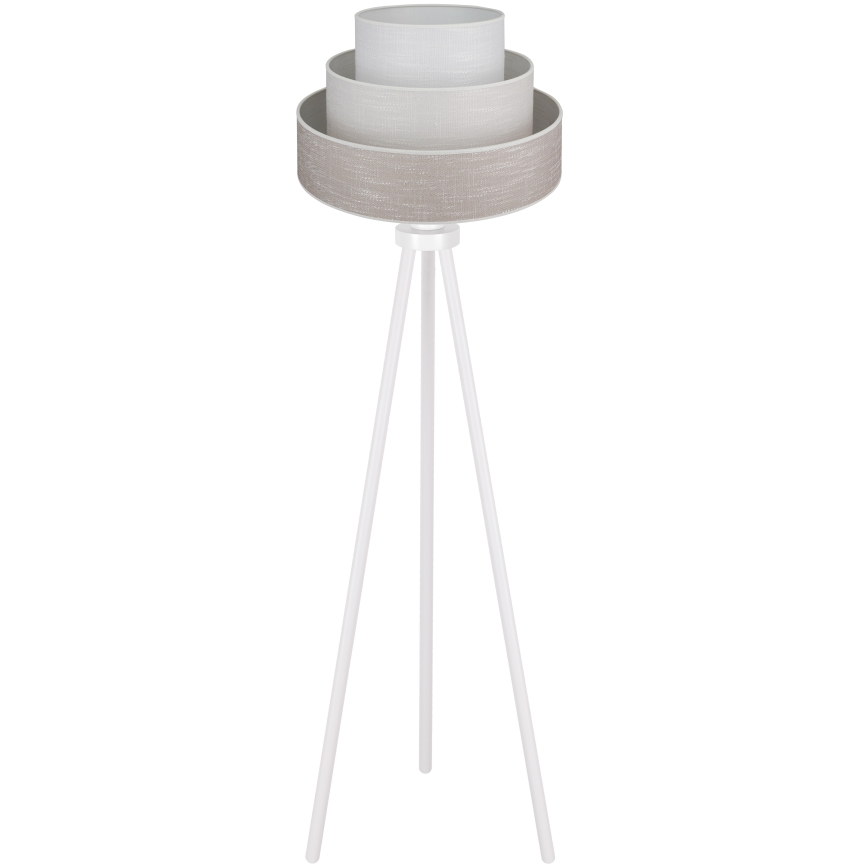 Brilagi - Podna lampa ALASKA LUNETA 1xE27/15W/230V siva/krem