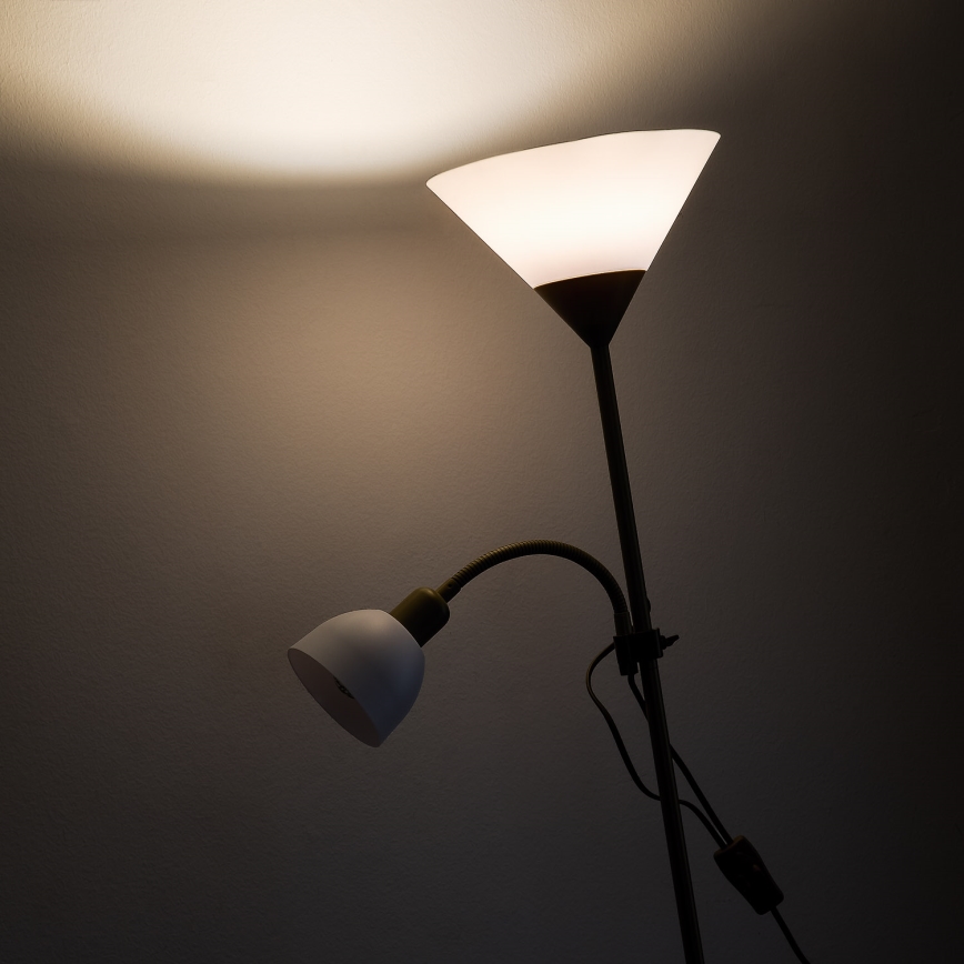 Brilagi - Podna lampa ARIANA 1xE27/100W/230V + 1xE14/25W zlatna