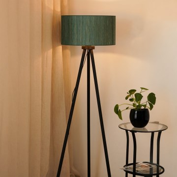 Brilagi - Podna lampa BOSTON ROLLER 1xE27/15W/230V slama zelena/zlatna