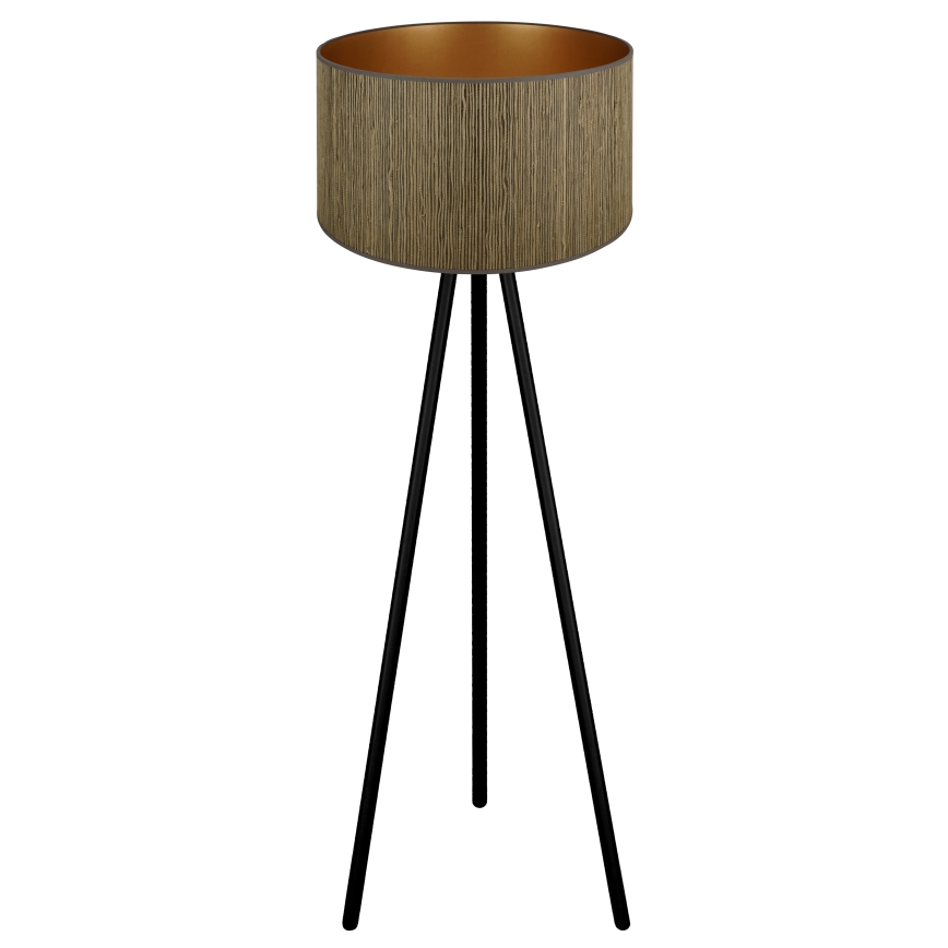 Brilagi - Podna lampa BOSTON ROLLER 1xE27/15W/230V slama smeđa/zlatna