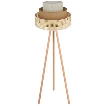 Brilagi - Podna lampa CEDAR LUNETA 1xE27/15W/230V bež/smeđa/krem