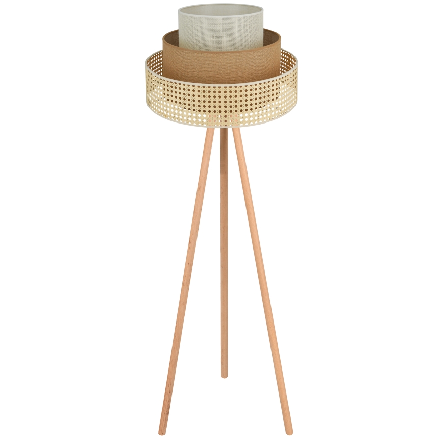 Brilagi - Podna lampa CEDAR LUNETA 1xE27/15W/230V bež/smeđa/krem
