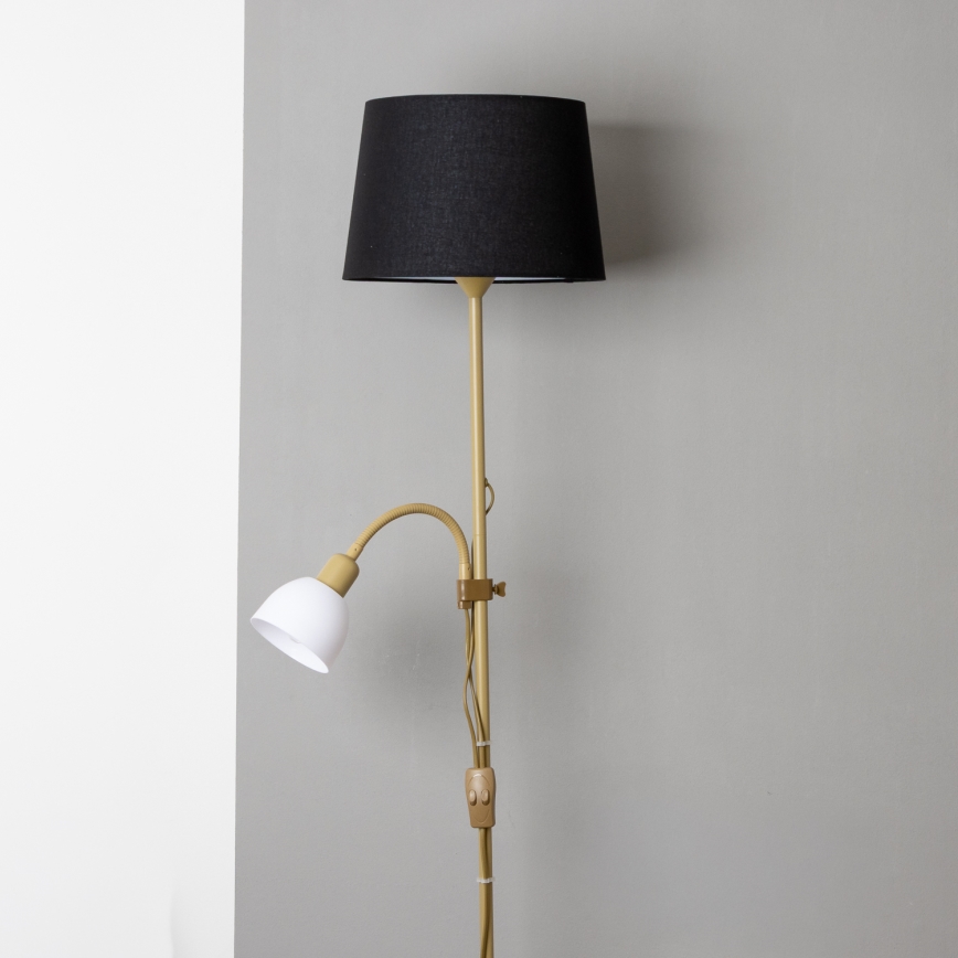 Brilagi - Podna lampa CERIA 2u1 1xE27/100W/230V + 1xE14/25W zlatna/crna