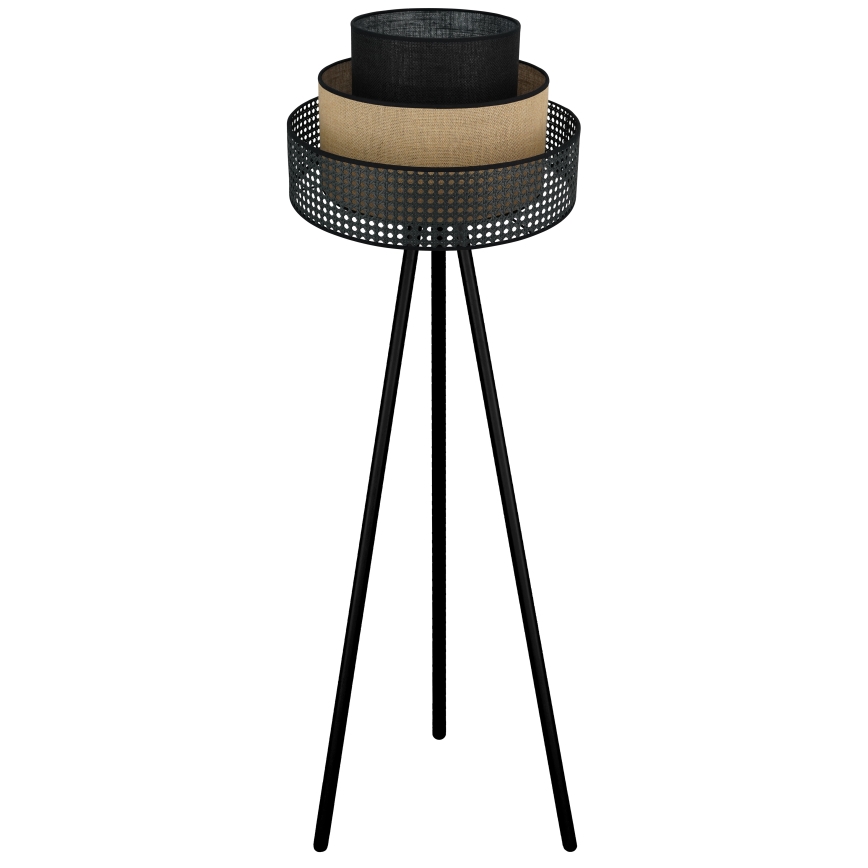 Brilagi - Podna lampa DAKOTA LUNETA 1xE27/15W/230V crna/bež
