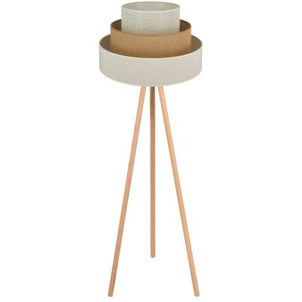 Brilagi - Podna lampa DENVER LUNETA 1xE27/15W/230V bež/smeđa/krem
