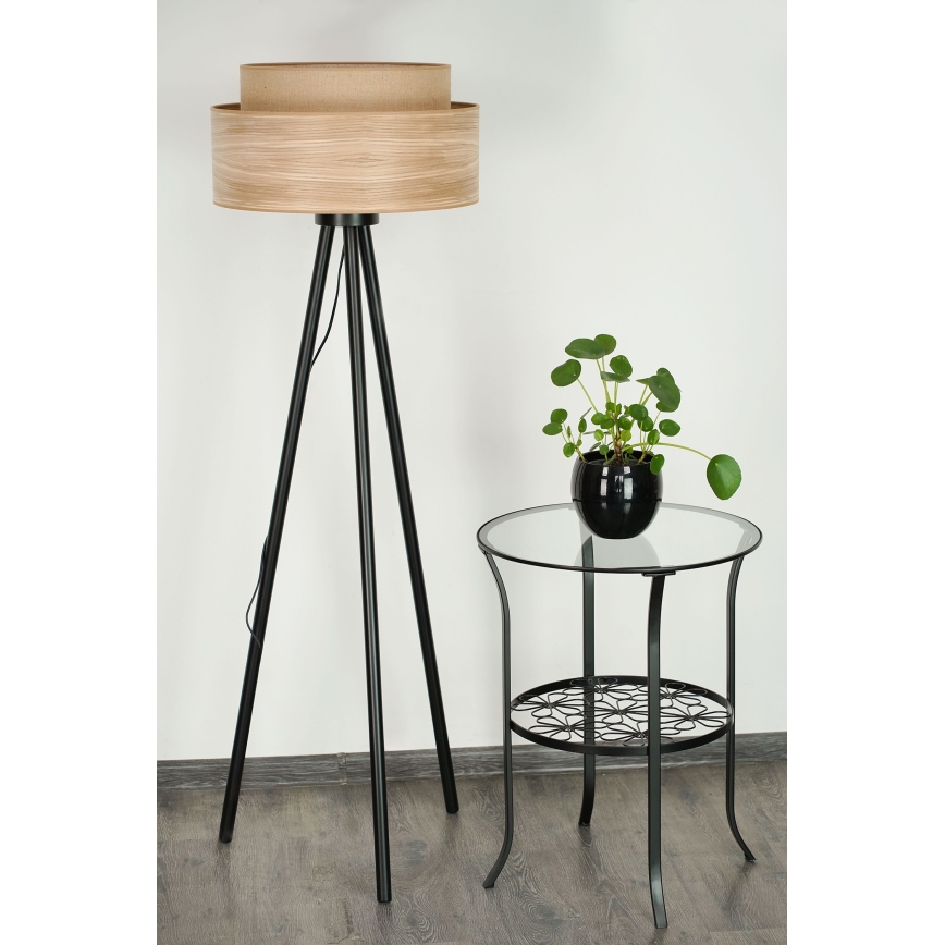 Brilagi - Podna lampa MONTANA BOHO 1xE27/15W/230V smeđa/crna