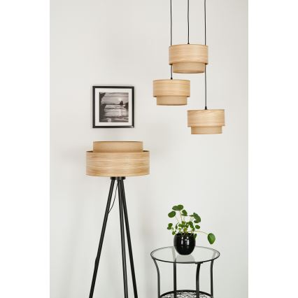 Brilagi - Podna lampa MONTANA BOHO 1xE27/15W/230V smeđa/crna
