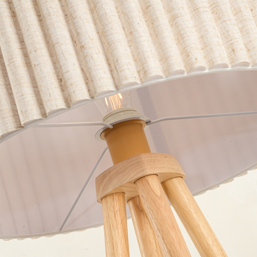 Brilagi - Podna lampa NORDIC WAVE 1xE27/15W/230V drvo/lan