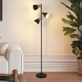 BRILAGI - Podna lampa ODENSE 3xE14/10W/230V drvo/crna