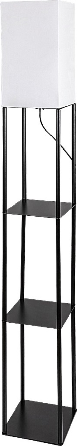 Brilagi - Podna lampa s policama GRADUS 1xE27/40W/230V 150 cm crna/bijela