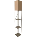 Brilagi - Podna lampa s policama GRADUS 1xE27/40W/230V 150 cm siva/bež