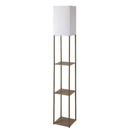 Brilagi - Podna lampa s policama GRADUS 1xE27/40W/230V 150 cm siva/bež