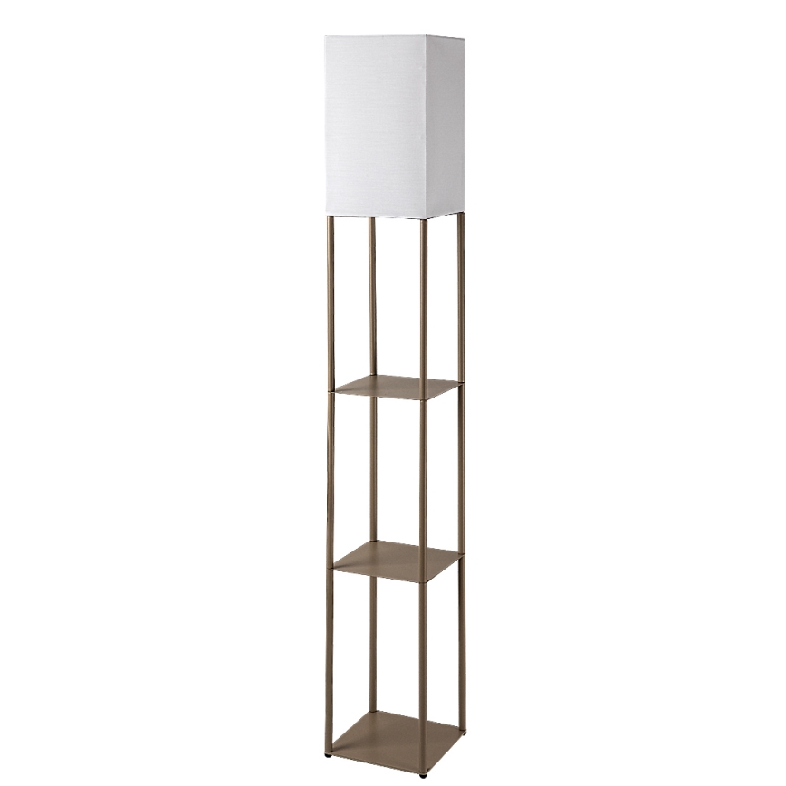 Brilagi - Podna lampa s policama GRADUS 1xE27/40W/230V 150 cm siva/bež