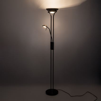 Brilagi - Podna lampa SCARLETT s prigušivačem 1xR7s/230W/230V + 1xG9/40W crna